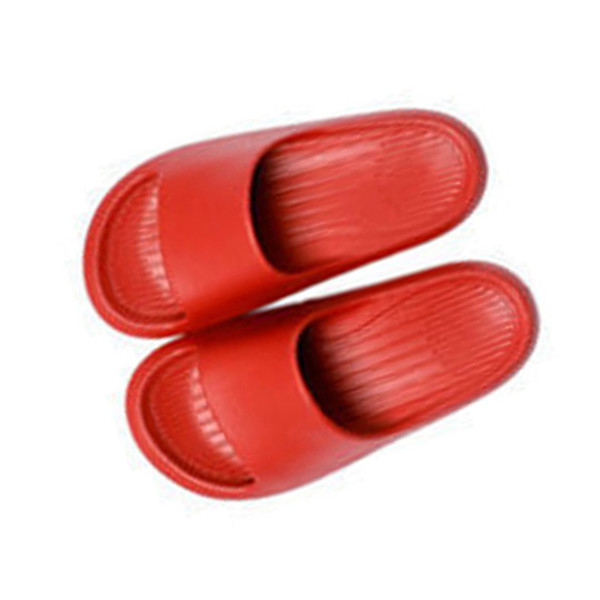 EVA Duschtofflor Slide Sandaler Duschskor för Badrum Pool Strand för Kvinnor och Män Röd 35-36