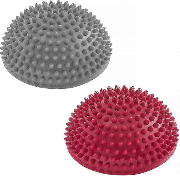 Set med 2 igelkottsbalansbollar för att förbättra balans/koordination. Idealisk för balansträning 320g Cirka 8cm hög