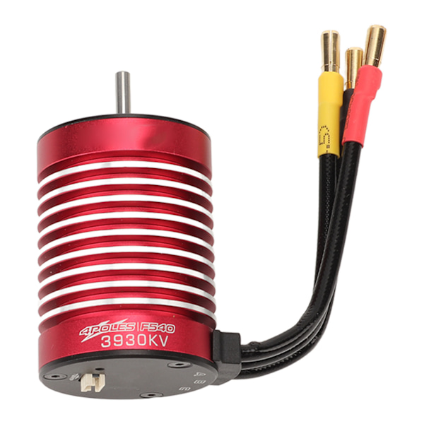 F540 3930KV RC bil børsteløs motor med temperaturkontrolport V2 intern rotation 4-polet sensorløs børsteløs motor