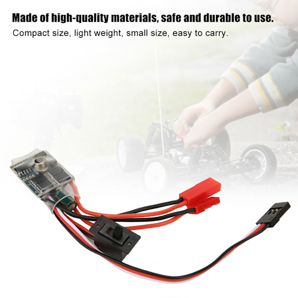 30A 4-8V ESC Kaksisuuntainen RC-moottorin nopeudensäädin 1/16 1/18 1/24 autoveneelle ilman jarrua