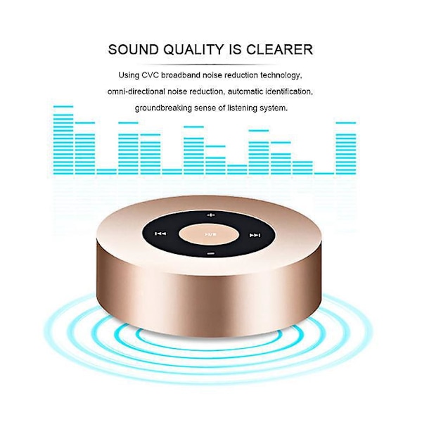360 Graders Surround Sound Mini Trådlös Bluetooth-högtalare
