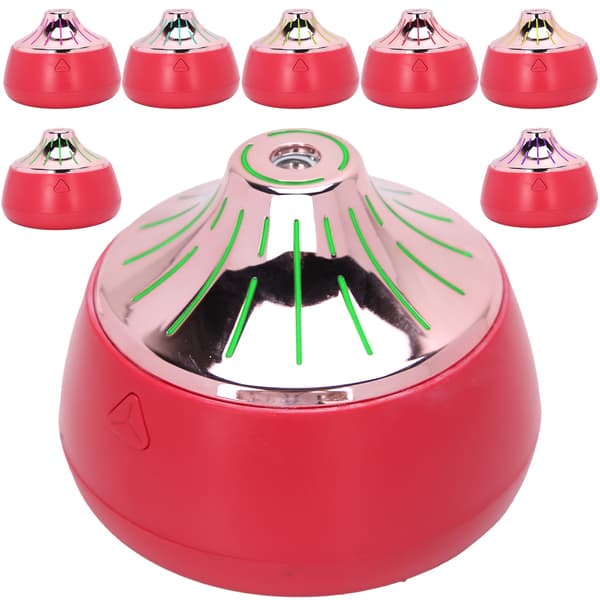 200 ml luftfuktare USB-laddning aromaterapi diffusor skrivbordslampa mini dimmaskin (röd roséguld)