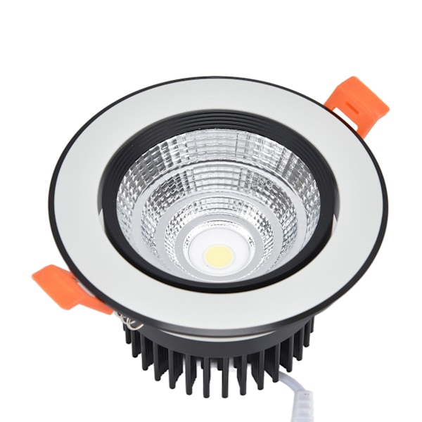 Fellede lys 7W hvitt lys 6000K god varmeavledning LED taklampe for gang stue soverom 100‑264V