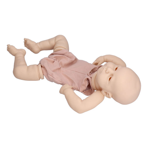 20-tums återfödd docka kit verklighetstrogen mjuk touch vinyl återfödd babydocka kit med tygkropp