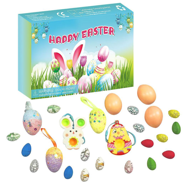 Värikäs Glitter Foam Egg Easter Bunny Blind Box, täydellinen pääsiäislahja lapsille
