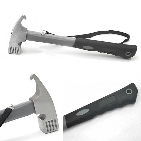 Robust Camping Hammer med Teltsøm Fjerner