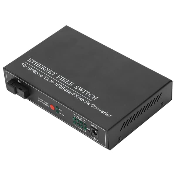 4-portars Ethernet Fiber Switch TBC‑MC3414ES20A Plug Play Stabil Robust Datornätverksswitchar 100‑240VEU-kontakt