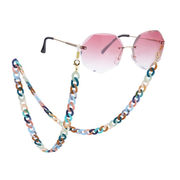 Fargerikt akrylbrillekjedekjede for solbriller