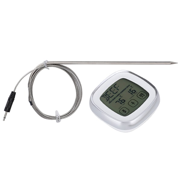 Trådløs mattermometer Elektronisk digital berøringsskjerm med timeralarm for sukkerkoking Grill