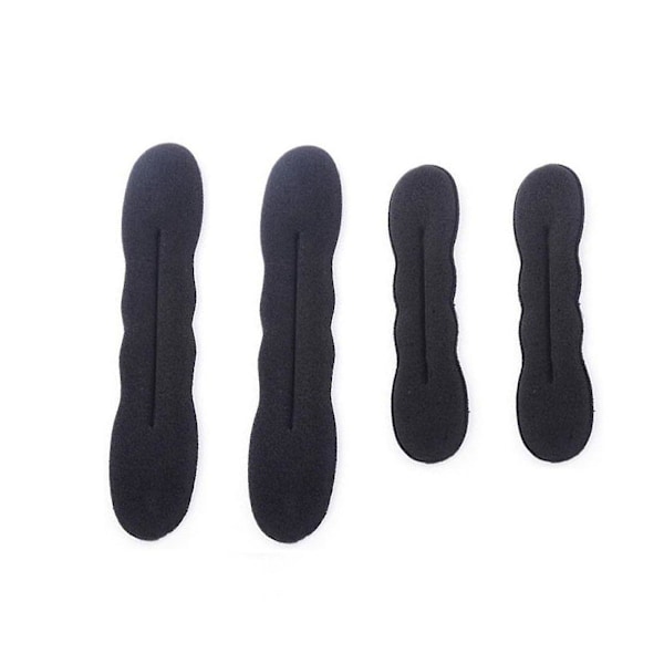Sæt med sorte skumhår-bolle-skabere - 4 stykker (2 små + 2 store)