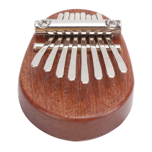 8-tons Kalimba tumpiano C-nyckel Mini Bärbar Mahogny Musikinstrument Leksak Present Oval