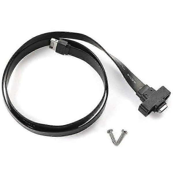 50 cm USB 3.1 Frontpanel Typ E till Typ C Förlängningskabel, Gen 2 (10 Gbit/s) Intern Adapterkabel