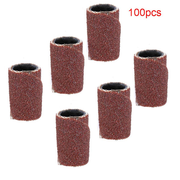 100 st slipband för nagelslipning Manikyr Pedikyr Nagelfil Maskin Tillbehör