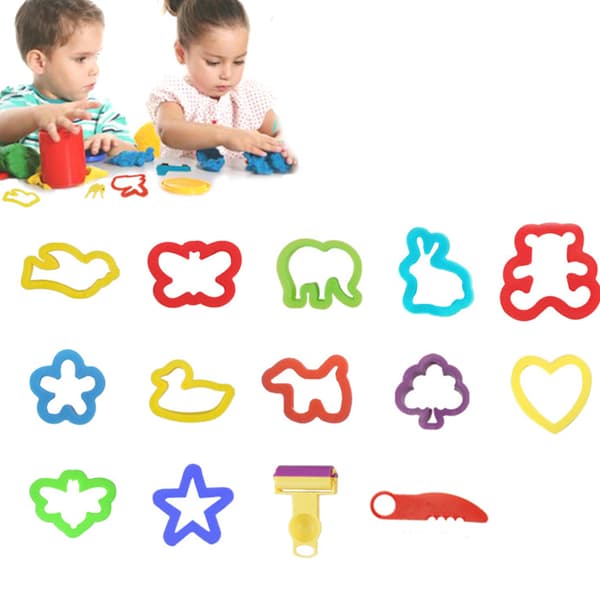 20 st DIY Lermodellering Lera Kit Plast Lekdeg Verktygssats för Barn Present