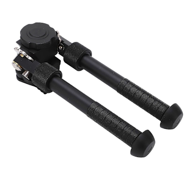 Svart Jakt Bipod - Justerbar Lutning med 360 Graders Rotation (V8 Modell)-B15
