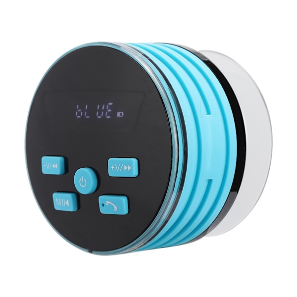Duschrum IPX7 Bluetooth-högtalare Bärbar FM-subwoofer med andningsljus Sugkopp