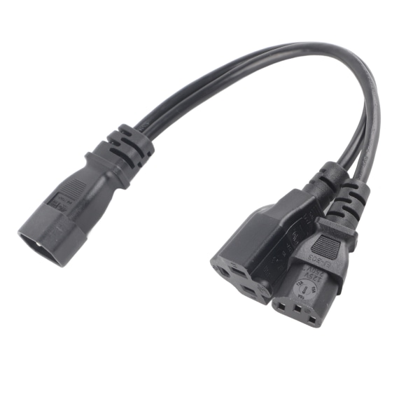 C14 han til C13 Nema 5-15R hun Y splitter strømledning 1 i 2 ud 10A 250V vandtæt strømforlænger adapterkabel