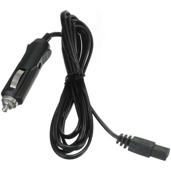 2m 12v Car Refrigerator Cooler Cigarette Lighter 2-pin Charger Cable thsinde Black