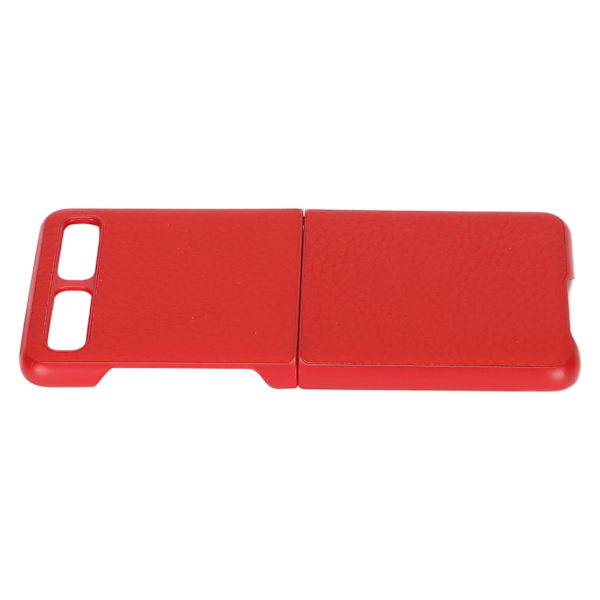 Lædertelefonetui Beskyttende Cover til Samsung Galaxy Z Flip Anti Scratch Cover ShellRød Type 1