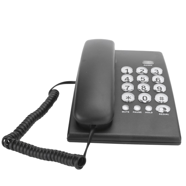 KXT504 Bärbar familjeföretag Kontor Fast fast fast blixtfunktion Telefon ABS Svart