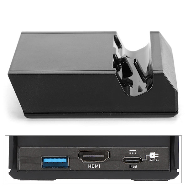 HDMI bærbar opladningsdockingstation til Switch/Lite med hovedtelefoninterface