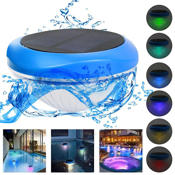 Led Pool Lights Solar Flytande Lampa Ip68 Vattentät Solar Landskapsbelysning Led Dekorativ Flyt