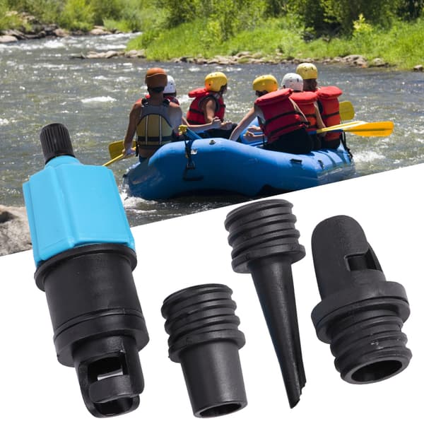 SUPs Pumpeadapter Oppblåsbar Luftventiladapter med 3 Luftkraner for Paddle Board Kano Angrepsbåt