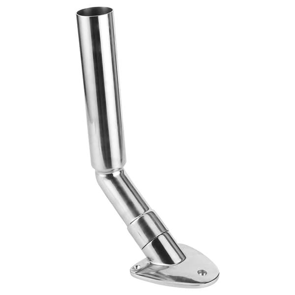 Poleret fiskestangholder Outrigger med dæksmontering Marine Yatch Stang Rustfrit stål Hold Rør 40mm