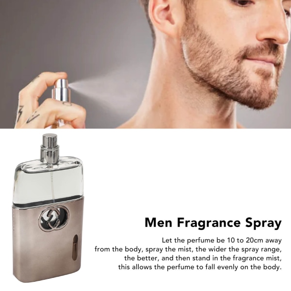 Män Parfym Woody Lätt Långvarig Uppfriskande Manlig Doft Spray Födelsedagspresent 75ml