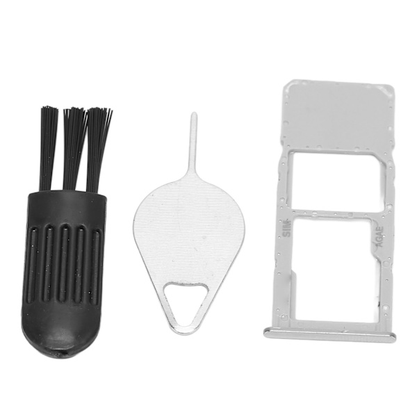 SIM-kortfack Professionell SIM-kortplats fackhållare utbyte med utmatningsstift för Samsung Galaxy A51 A515U Silver