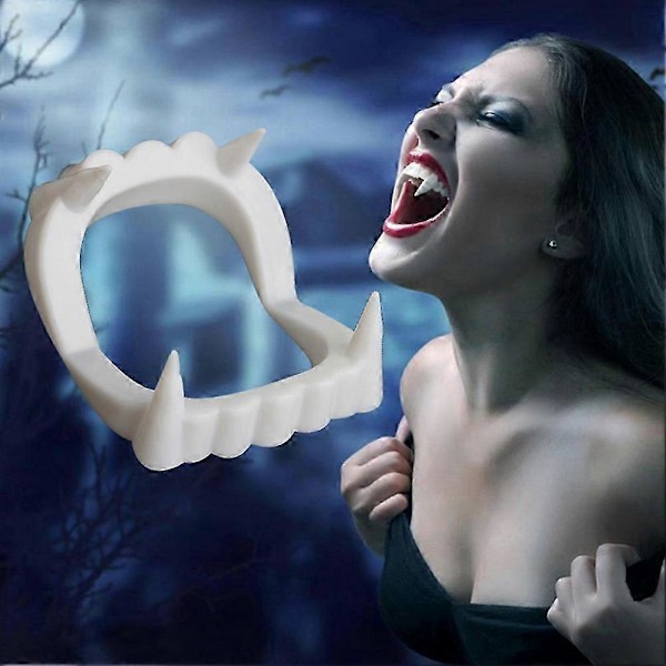 Vampyr Dracula Vassa Tänder Varulv Zombie Huggtänder Halloween Party Favor -CHN