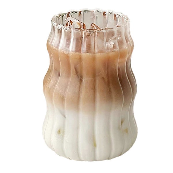 6 stk. glasskopp, varmebestandig tumbler, drikkeglass, transparent A