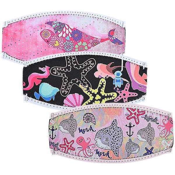 Sukellusmaskin hihnan peitteet neopreeni koristeellinen 3kpl 18.5X9cm lajiteltu väri