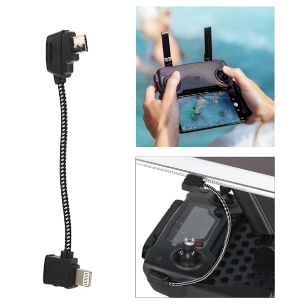 93mm datakabel for telefon til kontrollerkabel RC dronetilbehør for IOS passer til DJI Mavicfor IOS