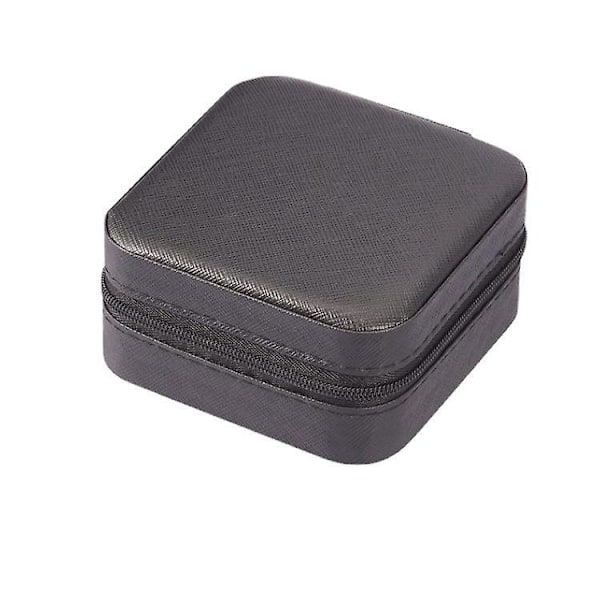 Mini Smyckesresefodral PU-Läder Organiser Liten Bärbar Smyckeshållare för Ringar Örhängen Halsband