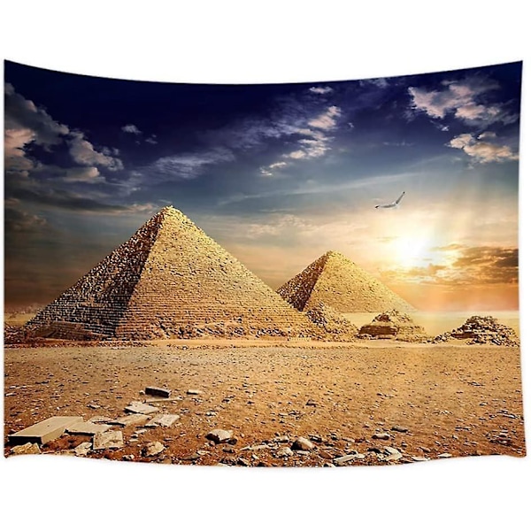 Egyptiske pyramider veggteppe