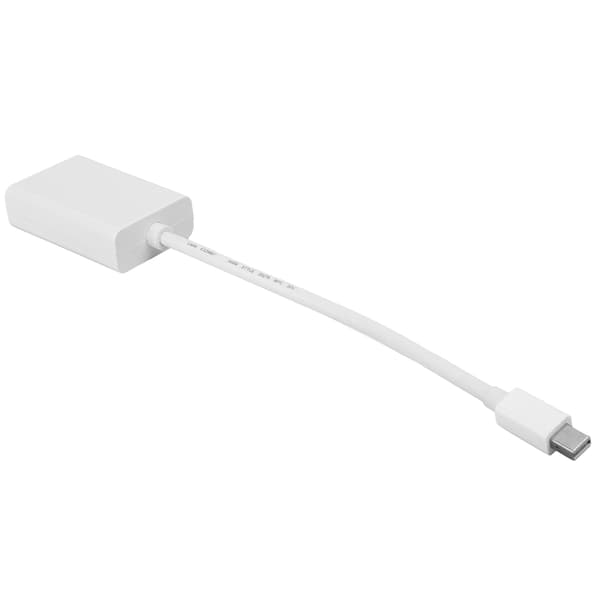 Mini DP hann til VGA hunn-omformer HD 6,7 tommer adapterkabel for datamaskin