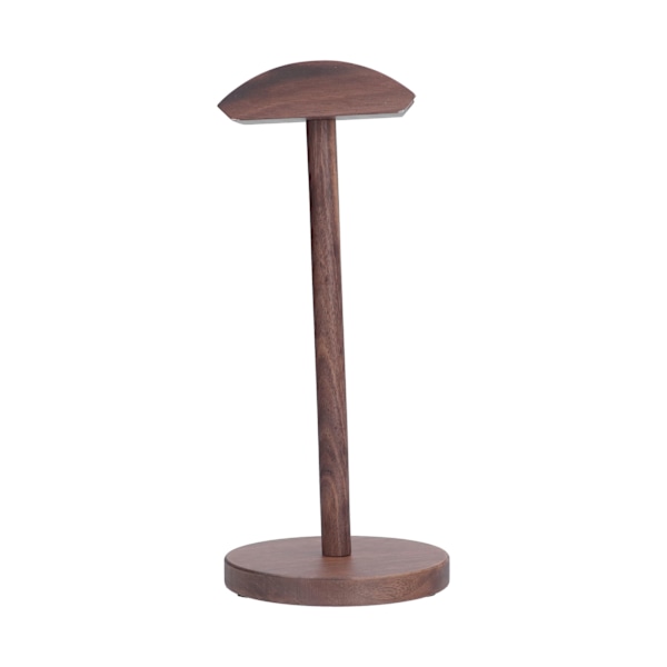 Hovedtelefonstativ Valnød Unik Form Bærbar Stabil Headset Holder Hanger Display Rack