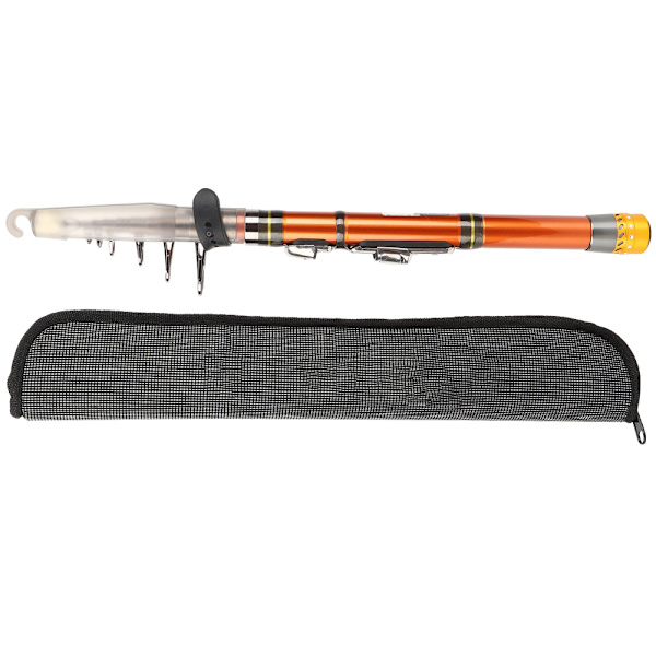 Karbonfiber Hard Justerbar Mini Lomme Fiske Stang Mini Ultrakort Bærbar Kompakt Sjø Støping Stang Tilbehør
