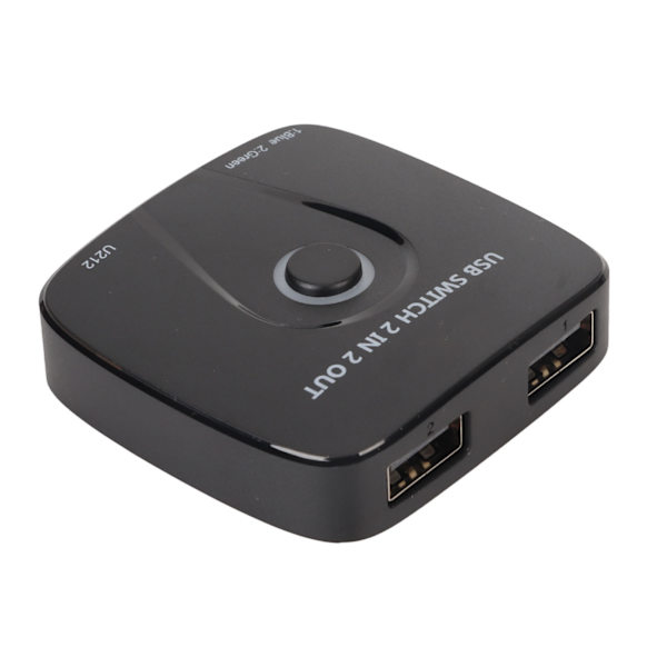 2 ind 2 ud USB-switcher, problemfri skift, USB-switcher til 2 computere, del 2 USB-enheder, mus, tastatur, scanner, printer