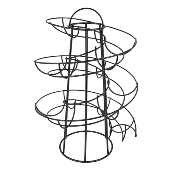 Eggeholder Multifunksjonell Spiraldesign Jern Kreativ Eggeoppbevaringsstativ For Kjøkken Zekai Rød