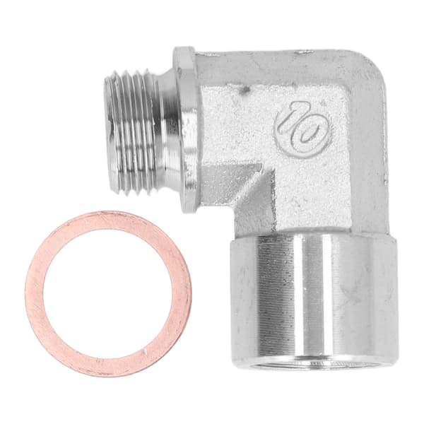 Oxygen Sensor Extender Spacer 90° Vinklet O Sensor Forlænger Pakning Fitting M18x1.5 Gevind