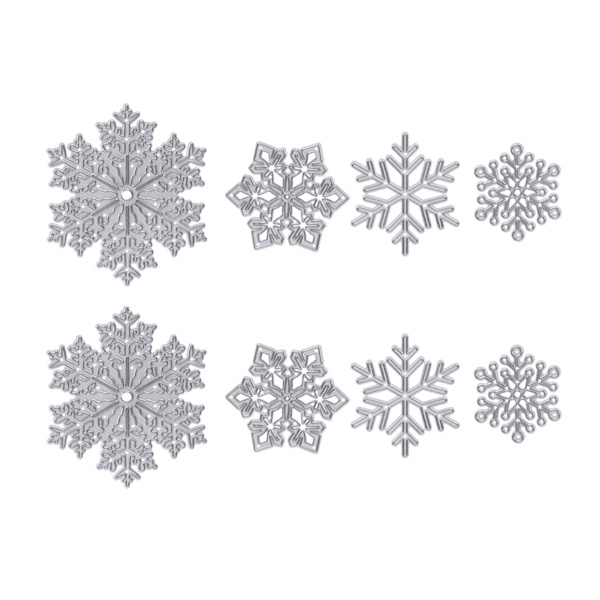 2 Set Metallskärningsform Stencil DIY Prägling Kolstål Papperskärmningskortmall