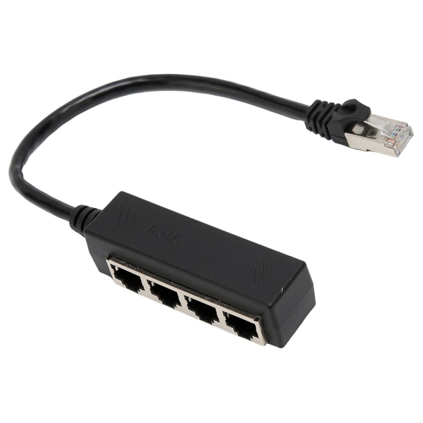 RJ45 Ethernet Splitter Kabel Enpunkt Fyra Ethernet Kabel Splitter ABS PCB RJ45 Splitter Adapter för bärbar dator