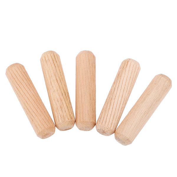 100 stk./sæt Træpinde Cross Grain DIY Træstifter til møbler M10 x 40mm