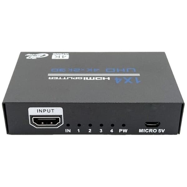 1-i-4 HDMI-splitter Ultra HD 4K 30Hz för hemmabio