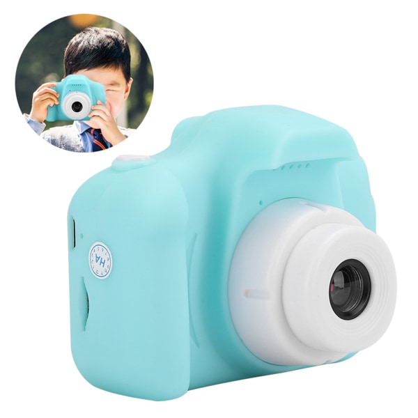 HD tecknad digital videokamera Leksak DIY-foton Videoinspelning för barn BarnGrön