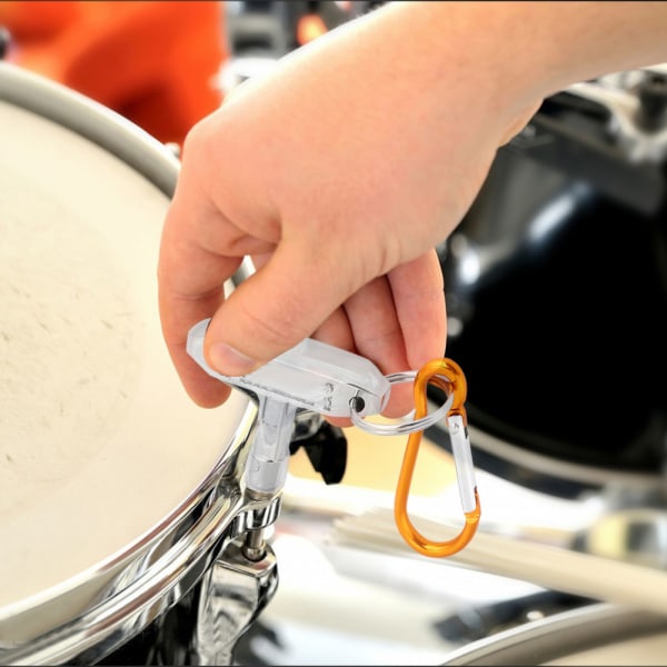 Drum Skin Tuning Key Firkantet stik med karabinhage musikinstrument tilbehør