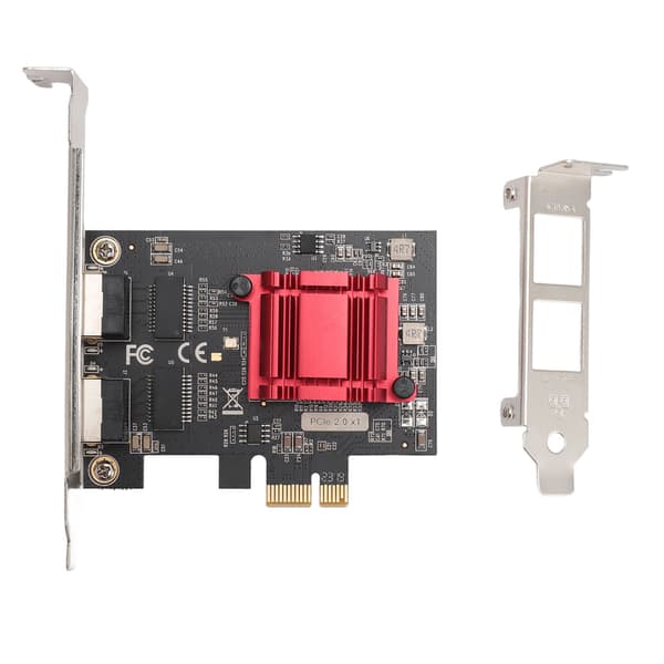 PCIe X1 Netværkskort Professionel RJ45 Dobbelt Port PCIe Gigabit Ethernet Server Adapter til Desktop PC Computer