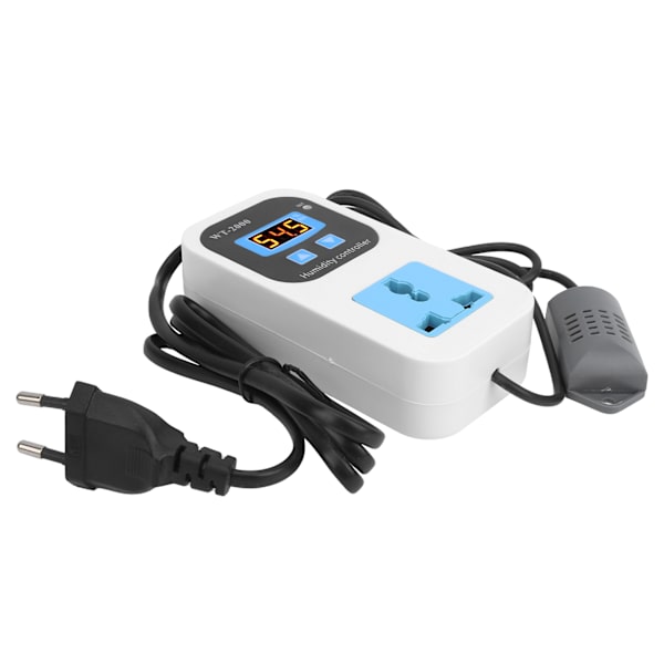 Digital fuktighetskontroller fuktighetskontroll bryterkontakt 0%~99%RH WT2000 110220V (EU-plugg)